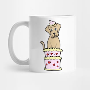 Big dog Jumping out of a cake Mug